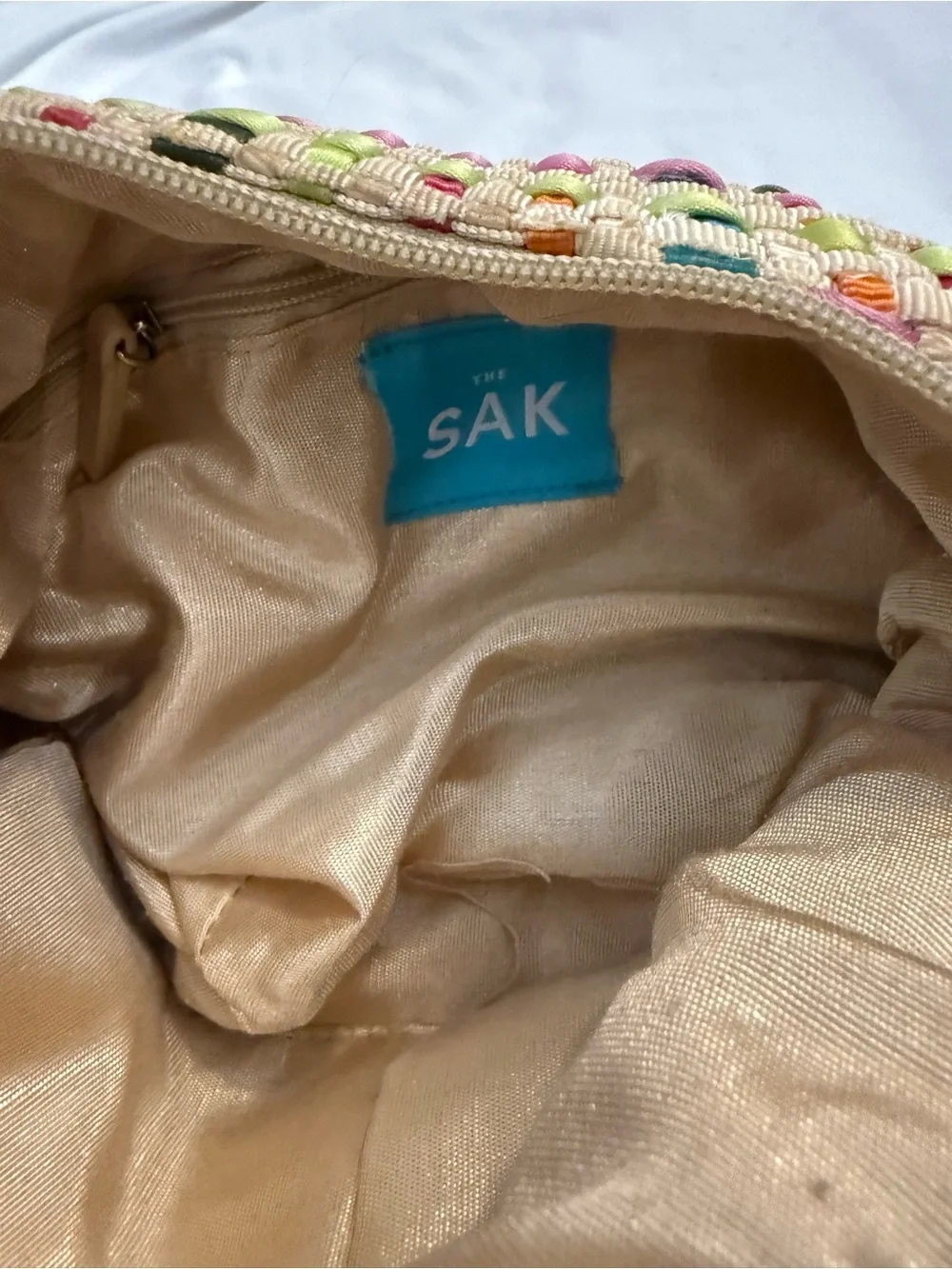 EUC Vintage Y2K The Sak Woven Ribbon Hobo Shoulder Bag